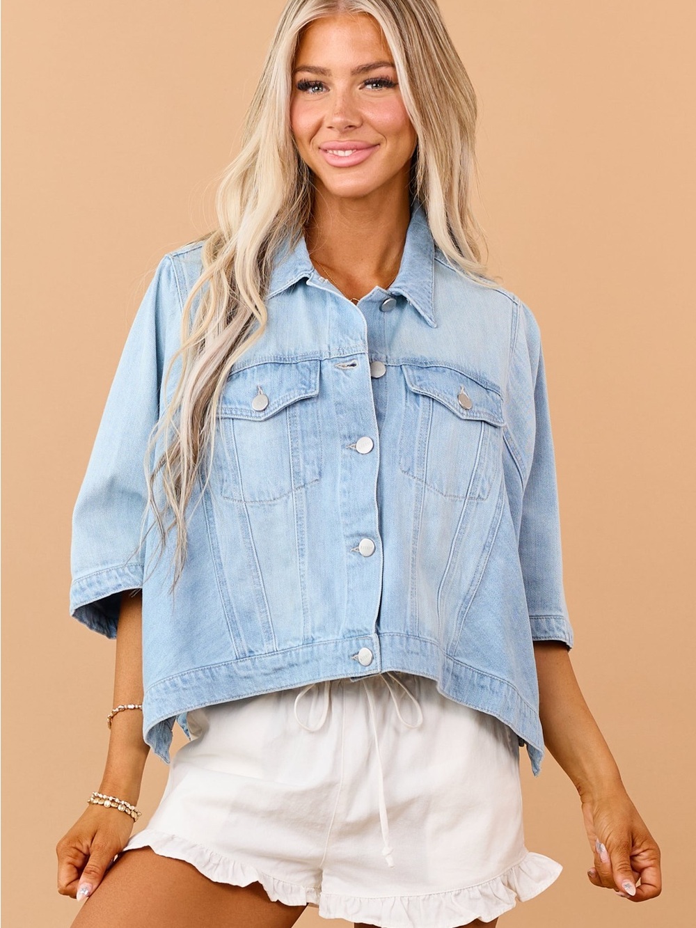 Risen Denim Cape Jacket